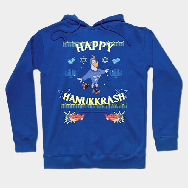 Happy Hanukkrash! Hoodie by Amores Patos 